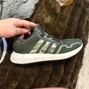 Adidas Green Camouflage Sneakers
